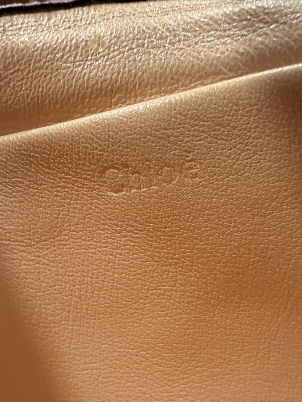 Chloe Lilac Leather Shoulder Bag with Gold Chain - Picture 6 of 10